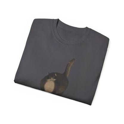 The Black Cat Cutout Painting Unisex Ultra Cotton Shirt