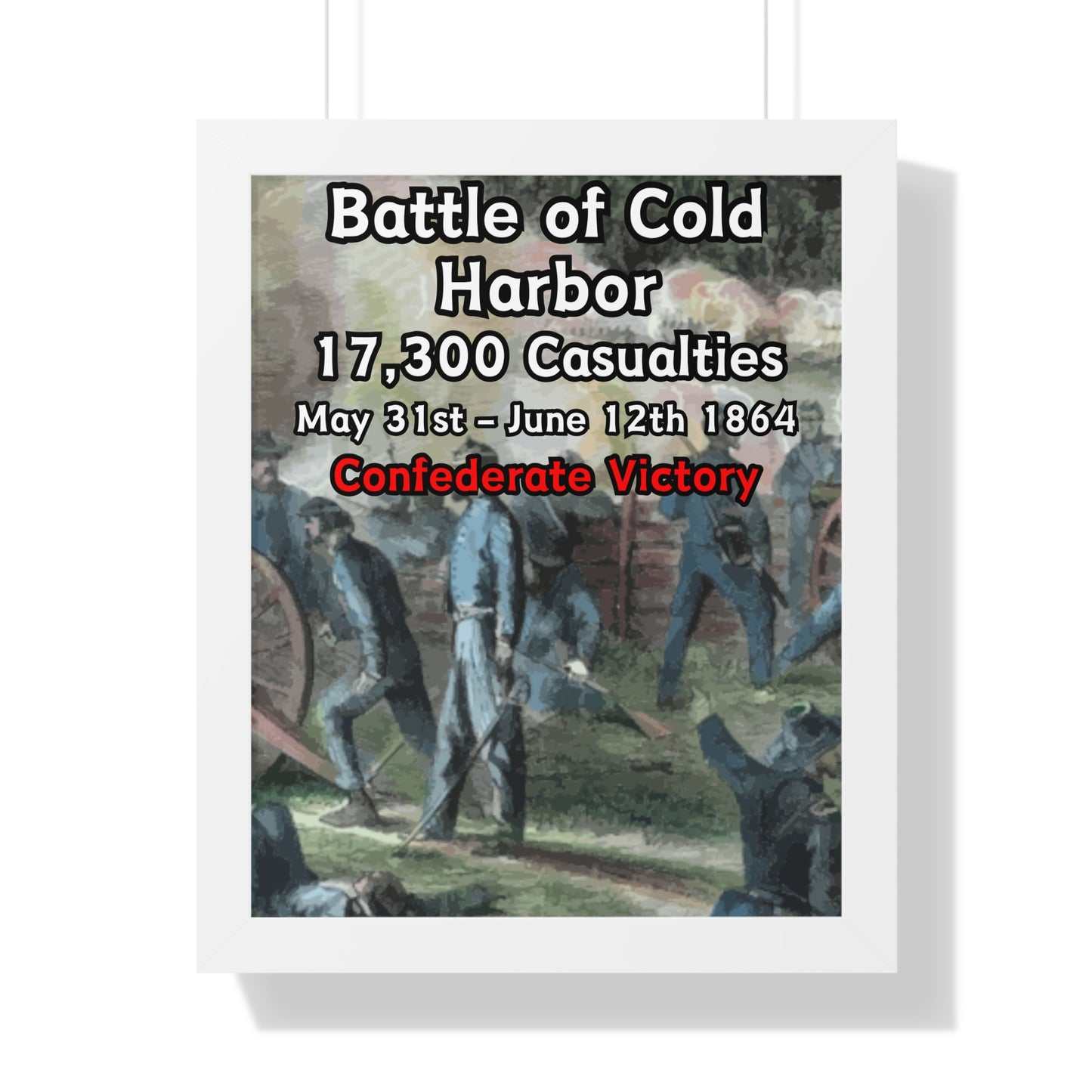 Battle of Cold Harbor Framed Poster