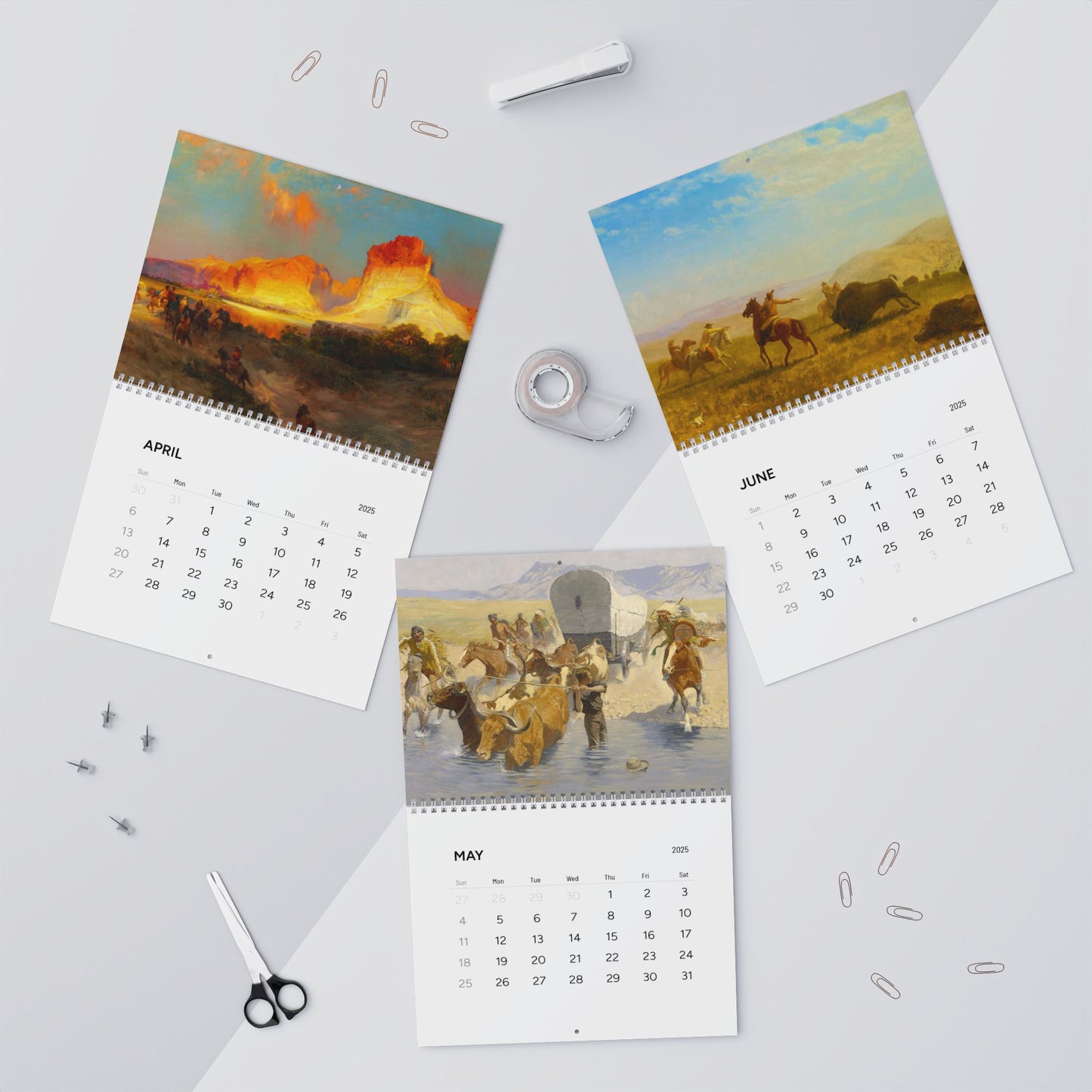 American Western Painting 2025 Calendar