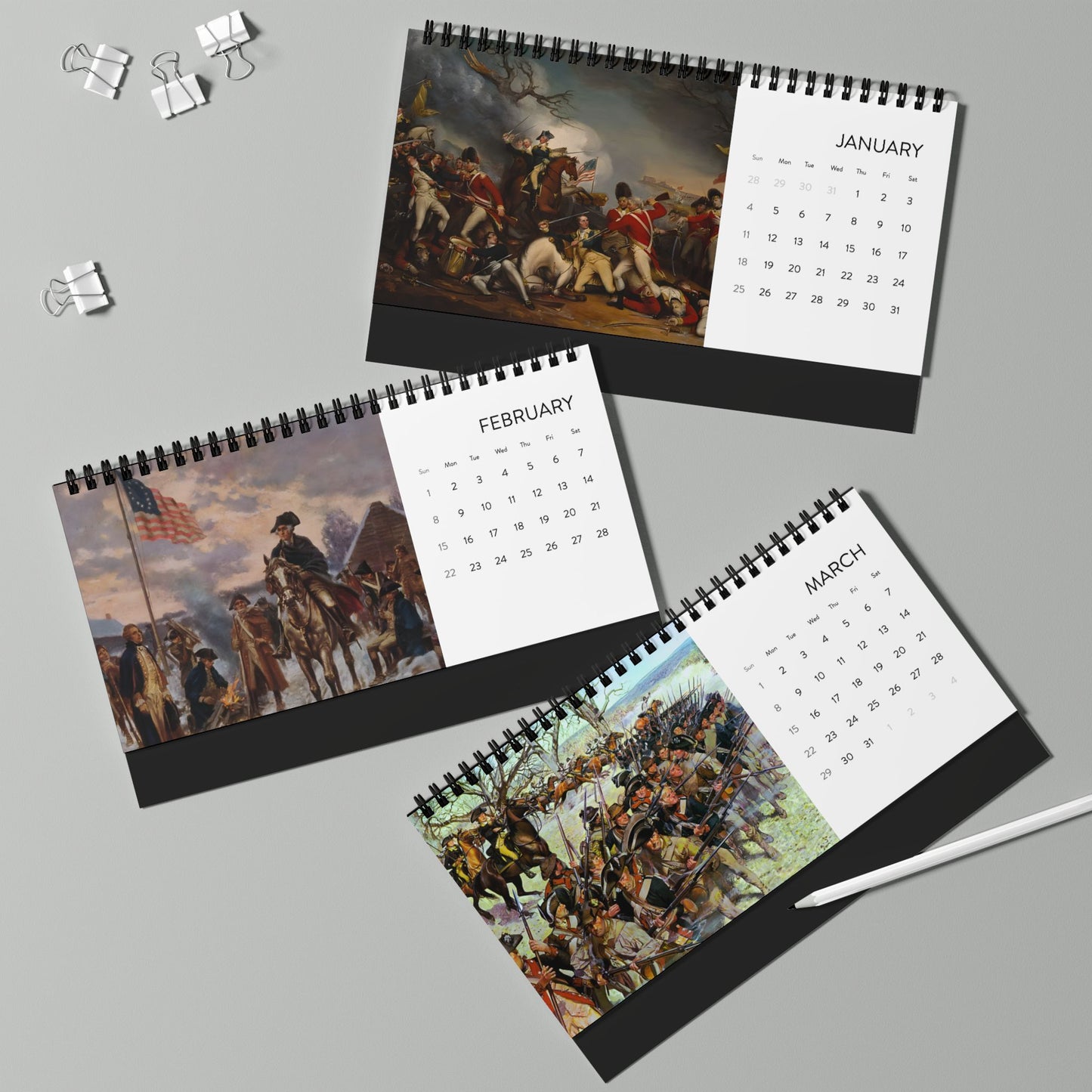 Revolutionary War 2026 Desktop Calendar