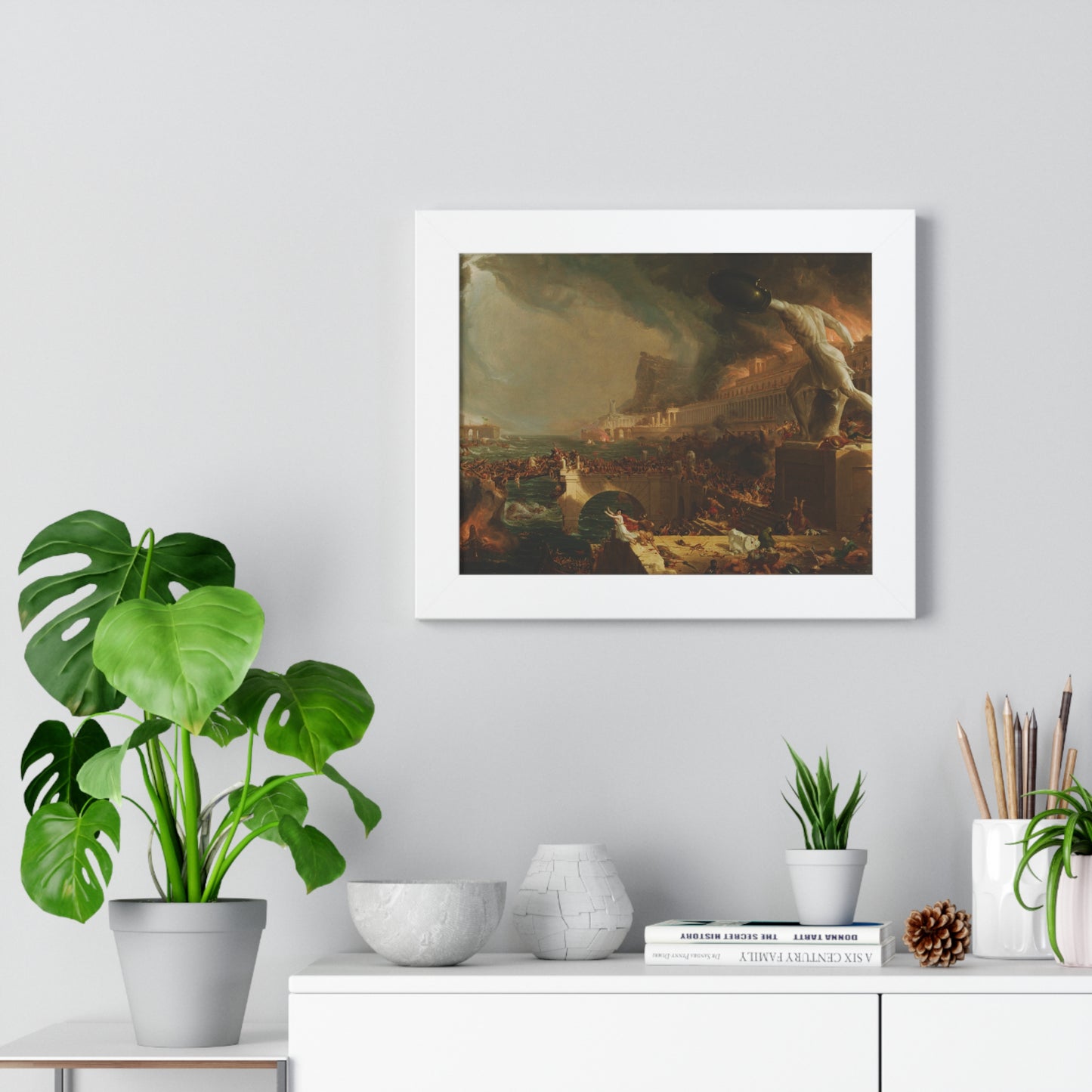 Destruction from The Course of Empire Framed Painting Poster