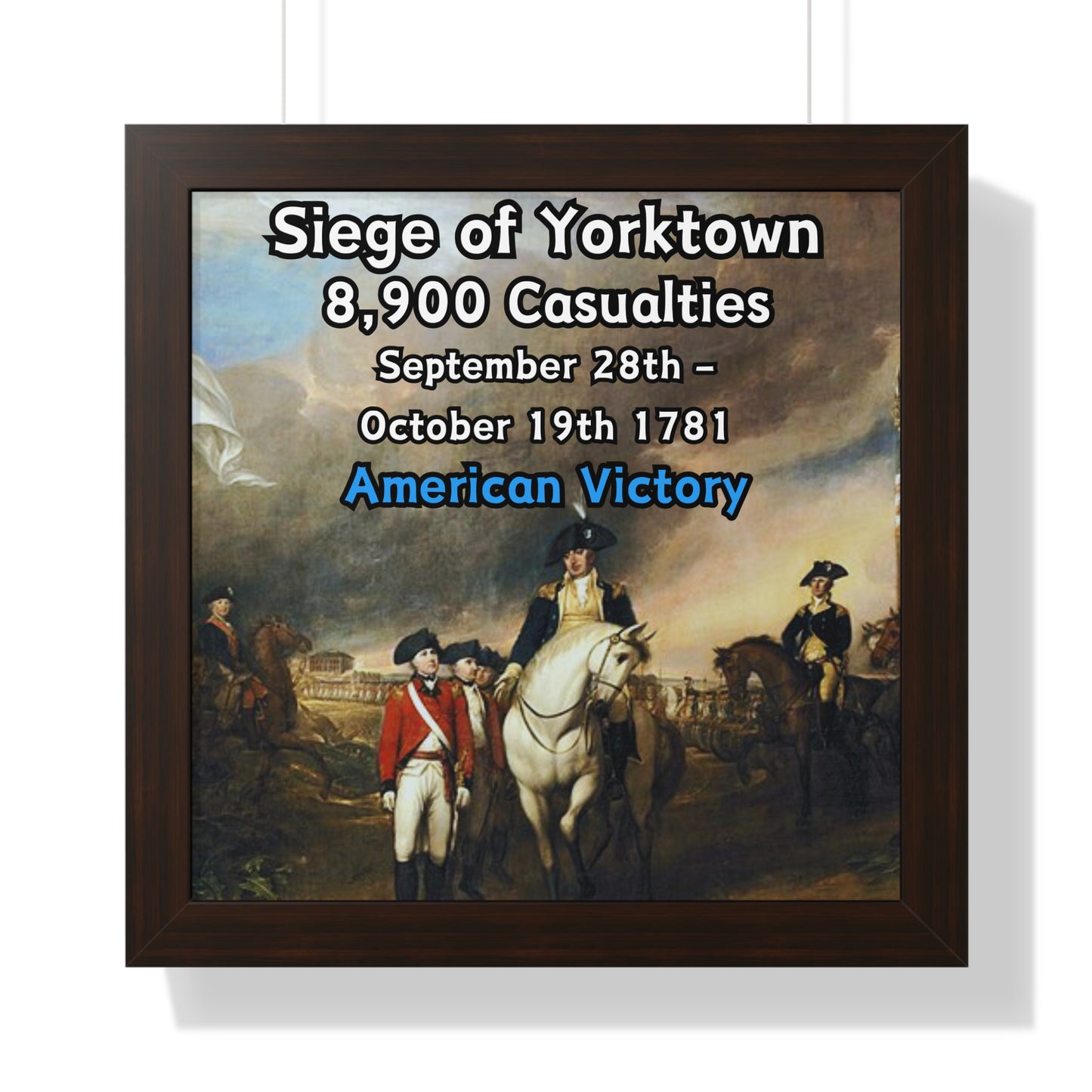 Siege of Yorktown Framed Poster