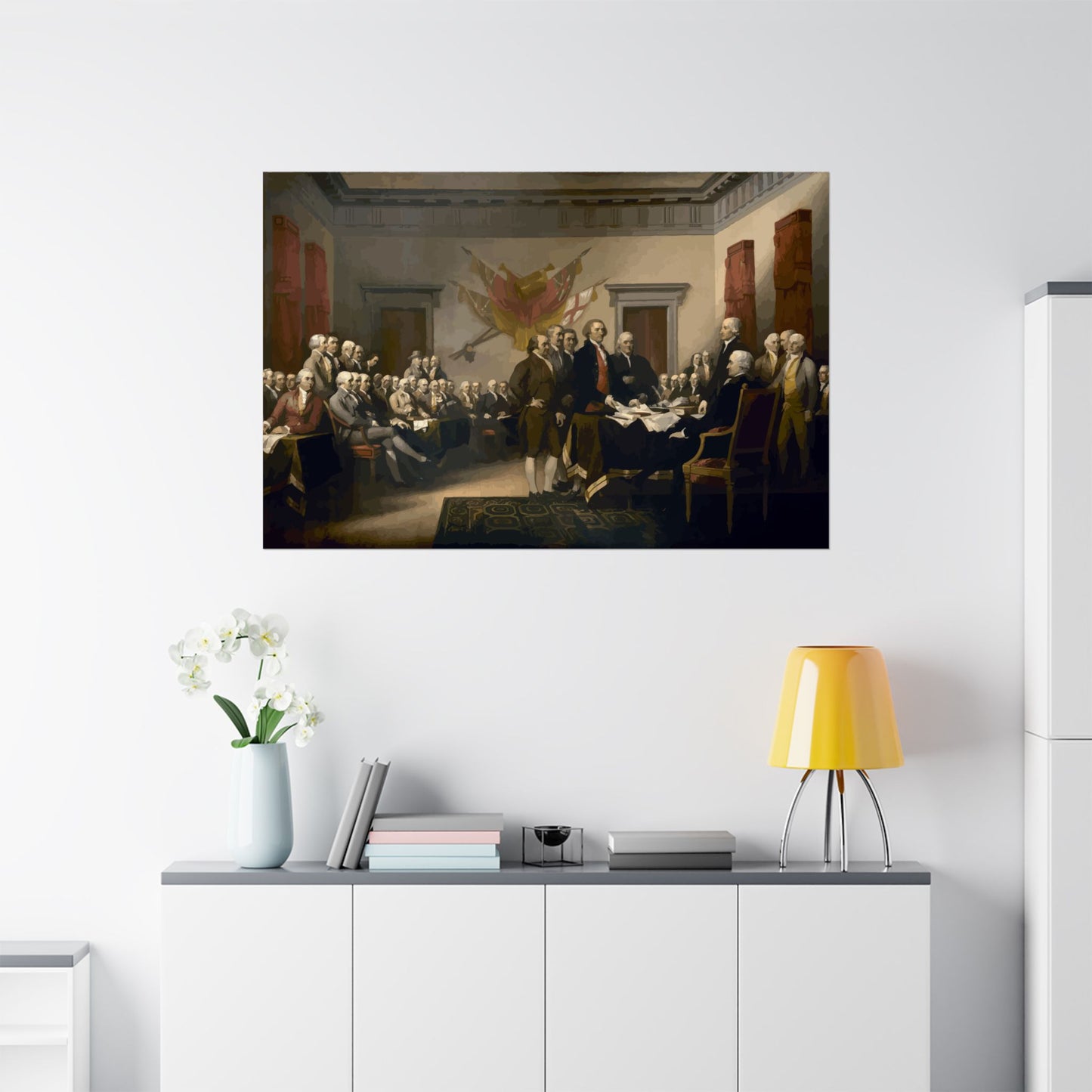 The Signing of The Declaration of Independence Matte Painting Poster