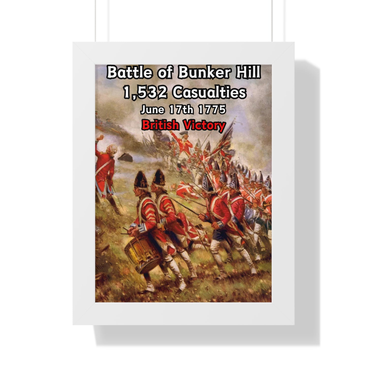 Battle of Bunker Hill Framed Poster