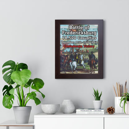 Historical Battle of Fredericksburg Framed Poster