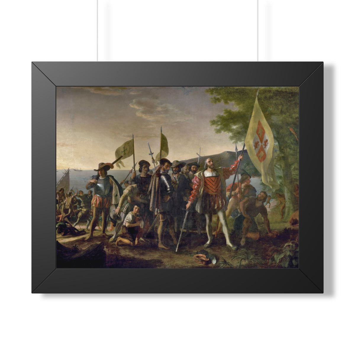 Landing of Columbus Framed Print | John Vanderlyn, 1847