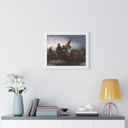 George Washington Crossing the Delaware Framed Painting Poster