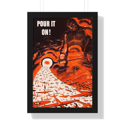 Pour it on Framed Poster