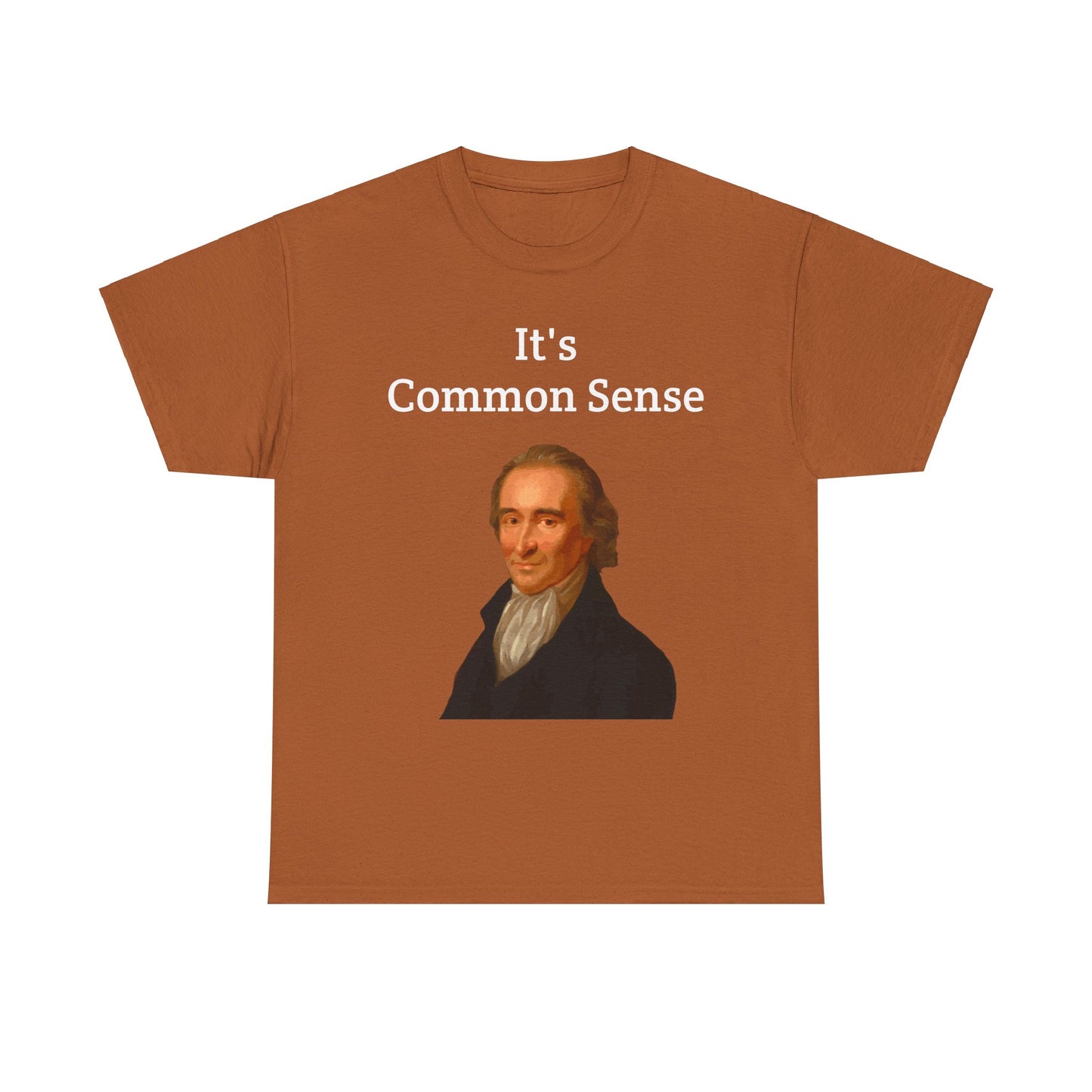 It's Common Sense Thomas Paine History Unisex Heavy Cotton T-Shirt