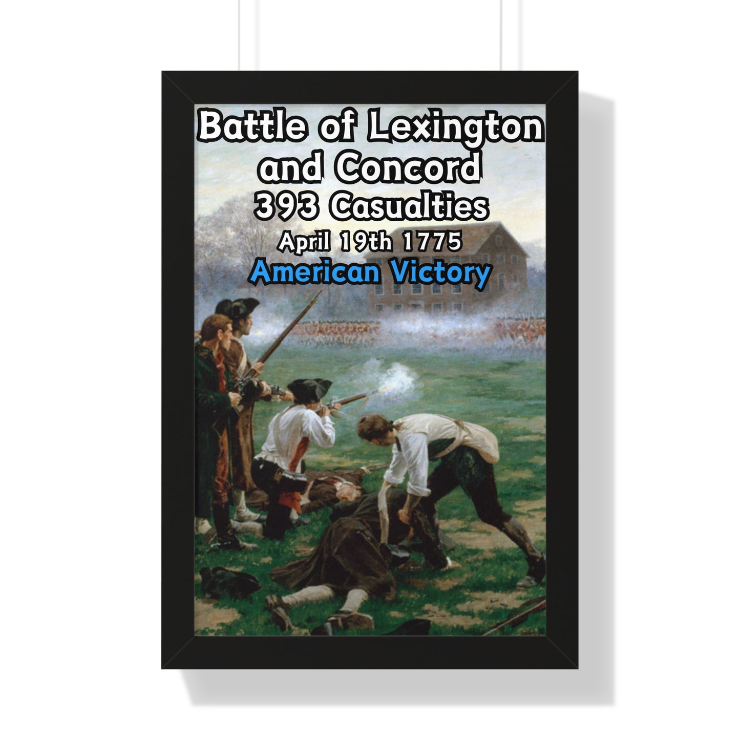 Battle of Lexington and Concord Framed Poster