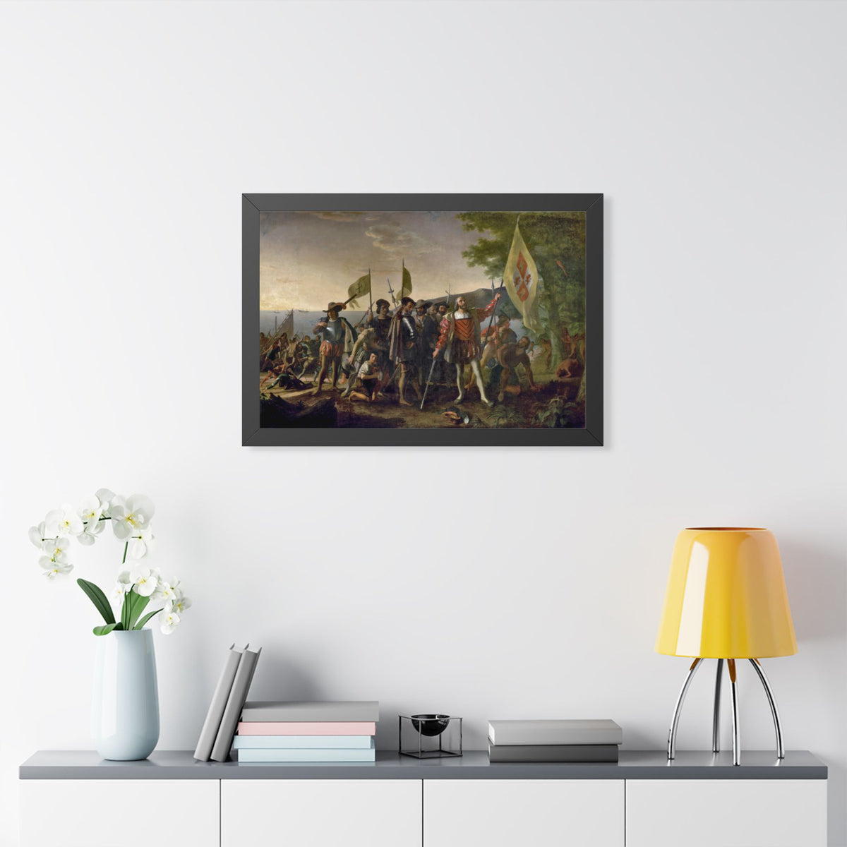 Landing of Columbus Framed Print | John Vanderlyn, 1847