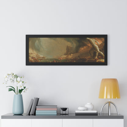 Destruction from The Course of Empire Framed Painting Poster