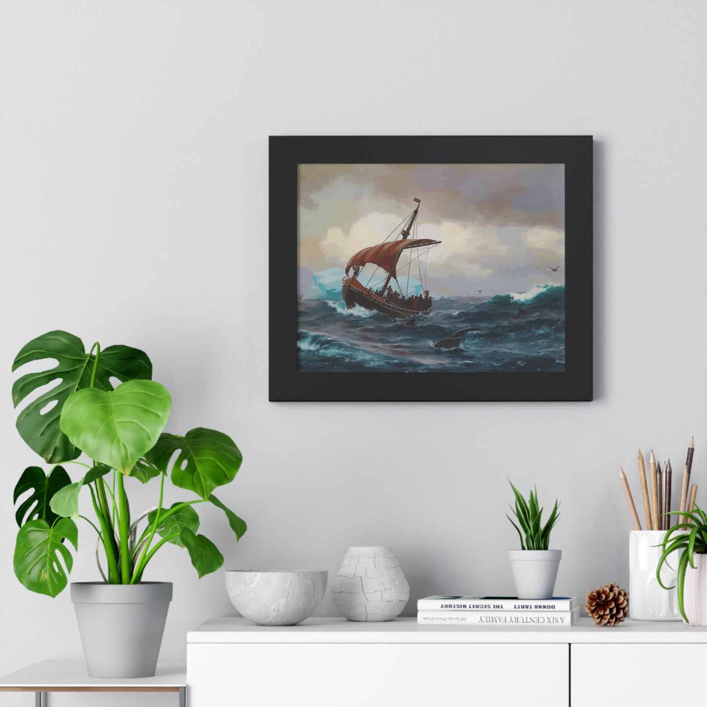 Summer in the Greenland Coast Framed Painting Poster