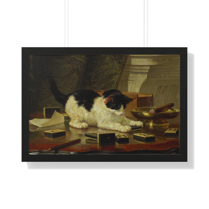 Kitten's Game Framed Painting Poster