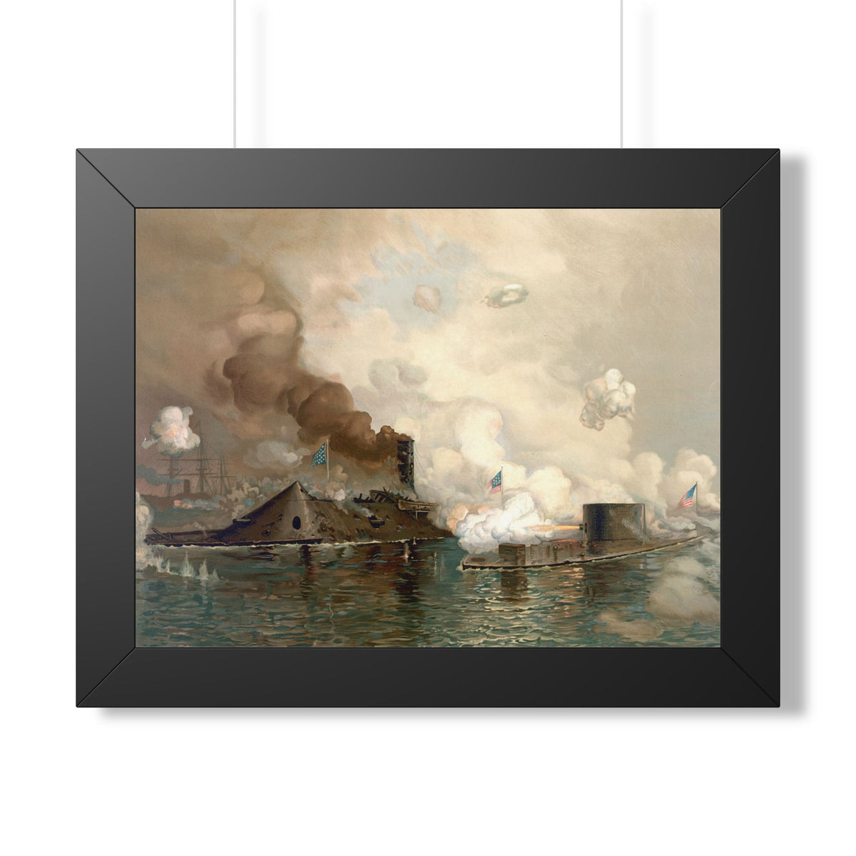 Monitor and Merrimac Framed Print | Julian O. Davidson, 1886