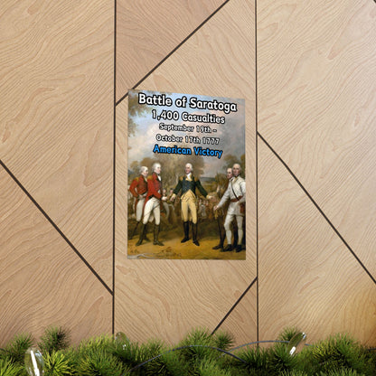 Battle of Saratoga Vertical Matte Poster