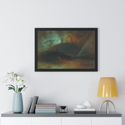 Historical Aurora Borealis Framed Painting Poster