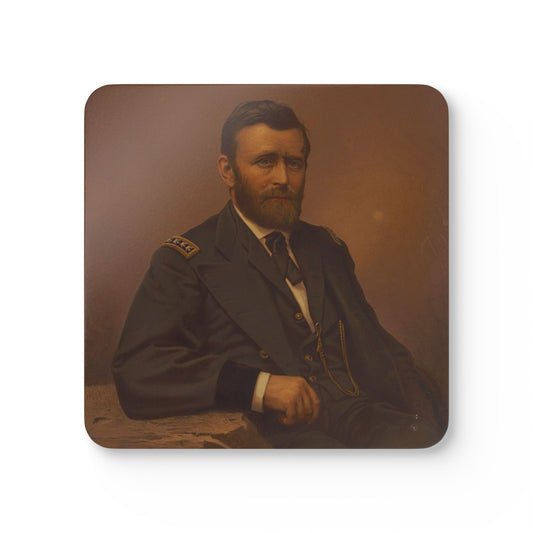 Ulysses S. Grant Corkwood Coaster Set