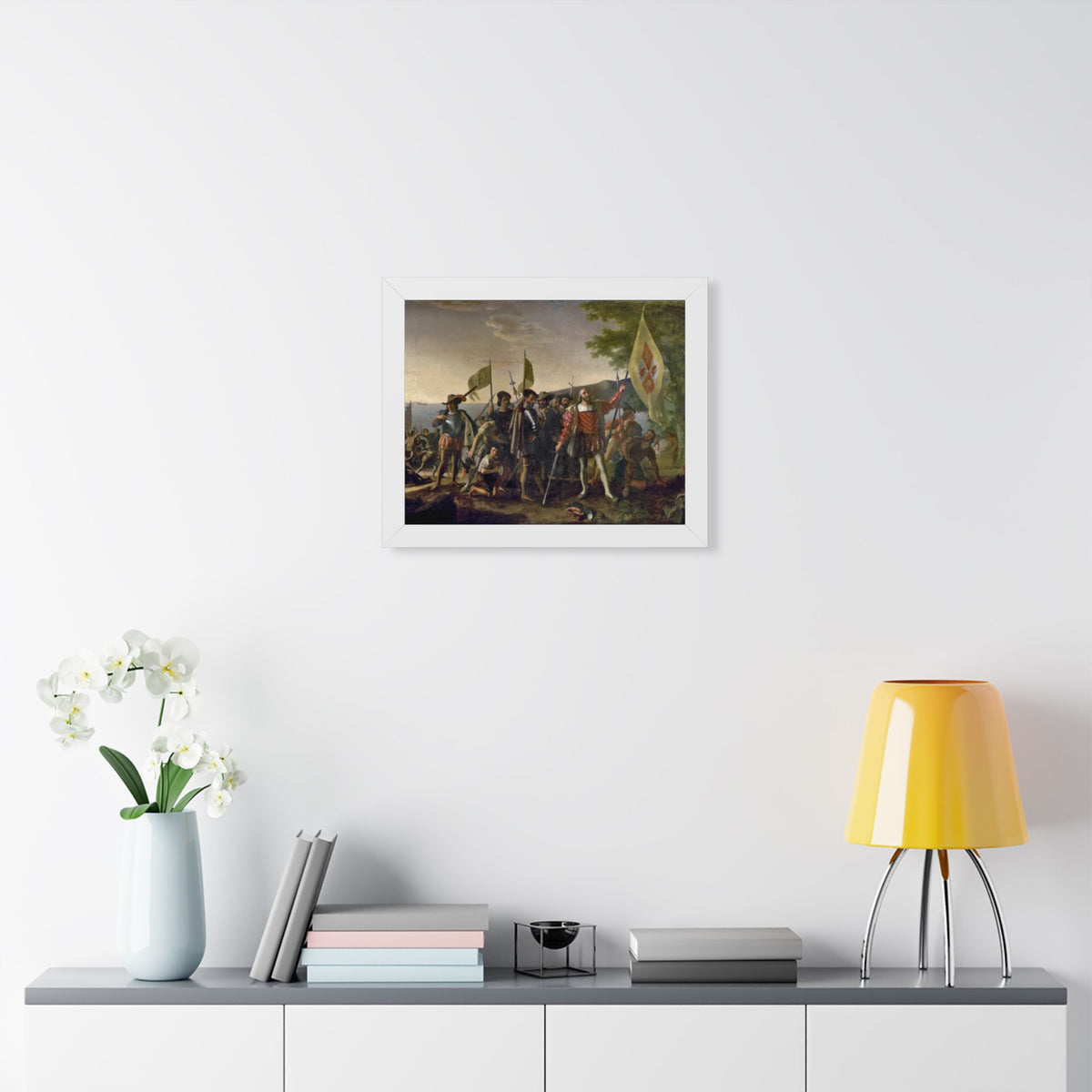 Landing of Columbus Framed Print | John Vanderlyn, 1847