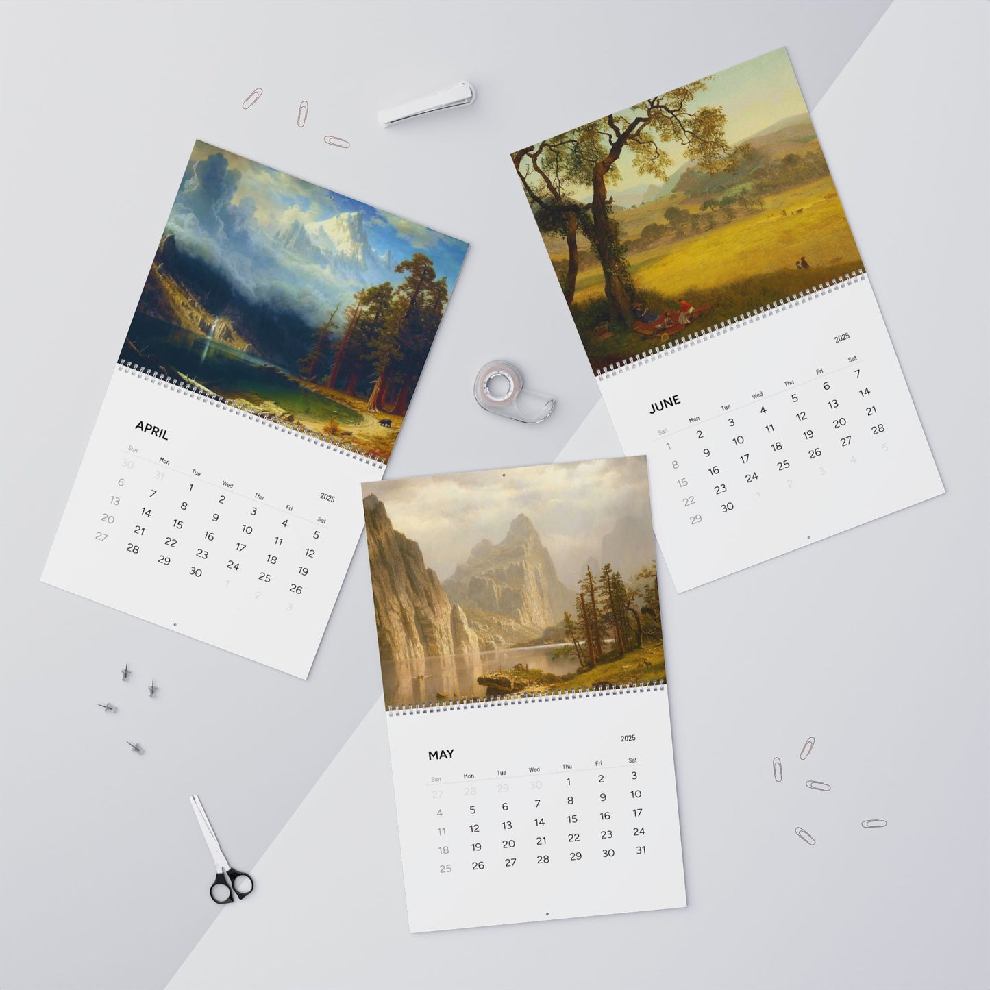 Albert Bierstadt Painting 2025 Calendar
