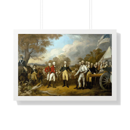 General Burgoyne's Surrender at Saratoga Framed Painting Poster