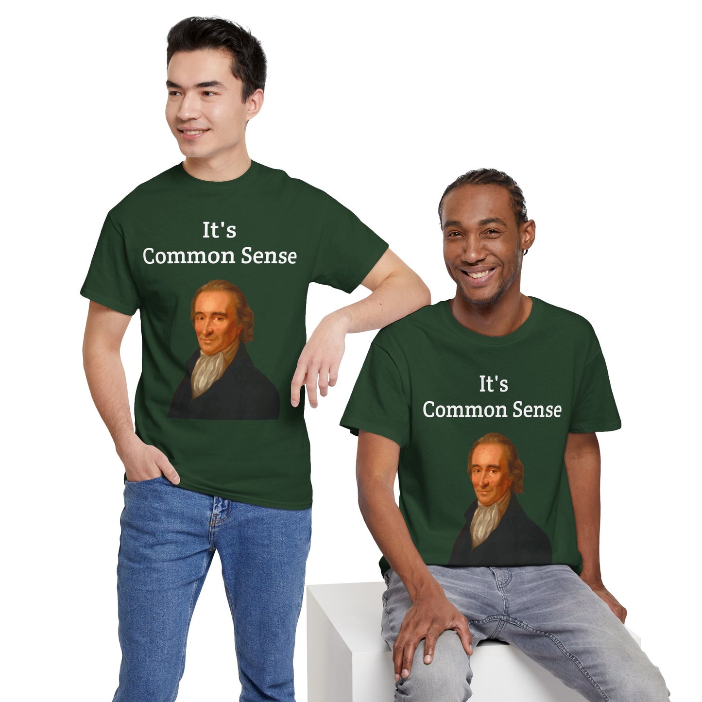 It's Common Sense Thomas Paine History Unisex Heavy Cotton T-Shirt