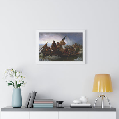 George Washington Crossing the Delaware Framed Painting Poster