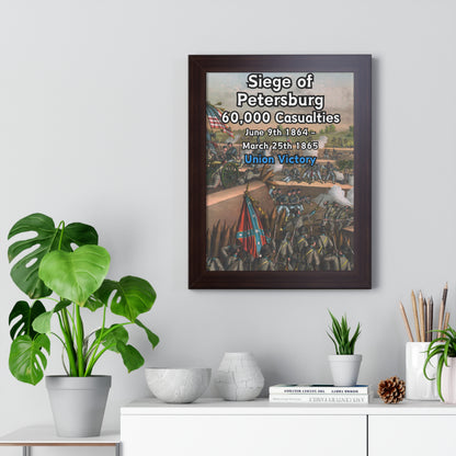 Siege of Petersburg Framed Poster