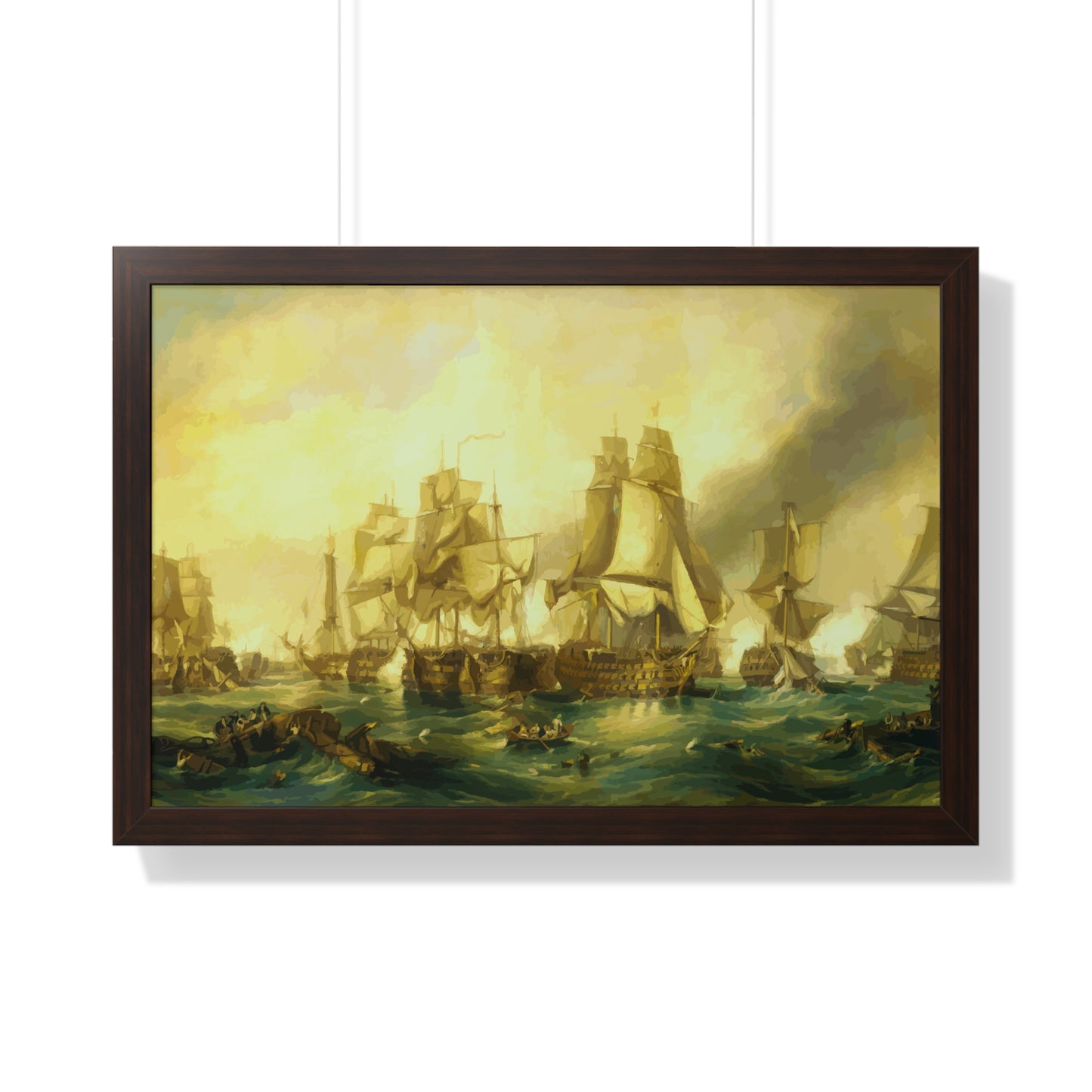 The Battle of Trafalgar Framed Painting Poster