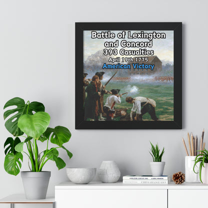 Battle of Lexington and Concord Framed Poster