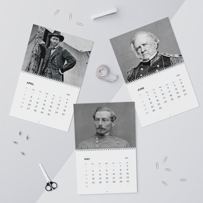 Birthdays of Civil War Generals 2026 Calendar
