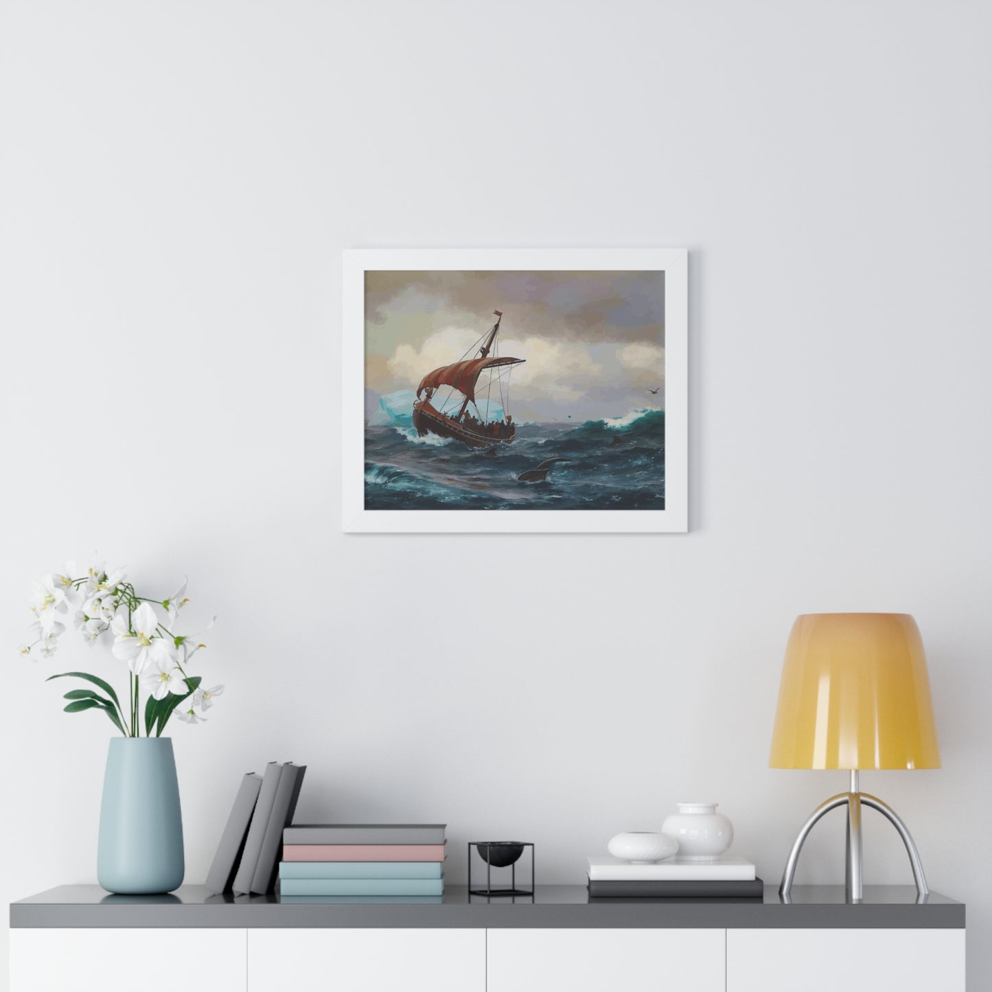 Summer in the Greenland Coast Framed Painting Poster