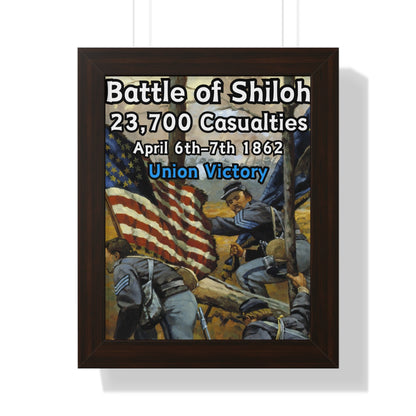 Historical Battle of Shiloh Framed Poster