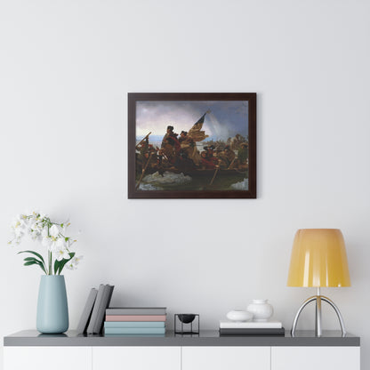 George Washington Crossing the Delaware Framed Painting Poster