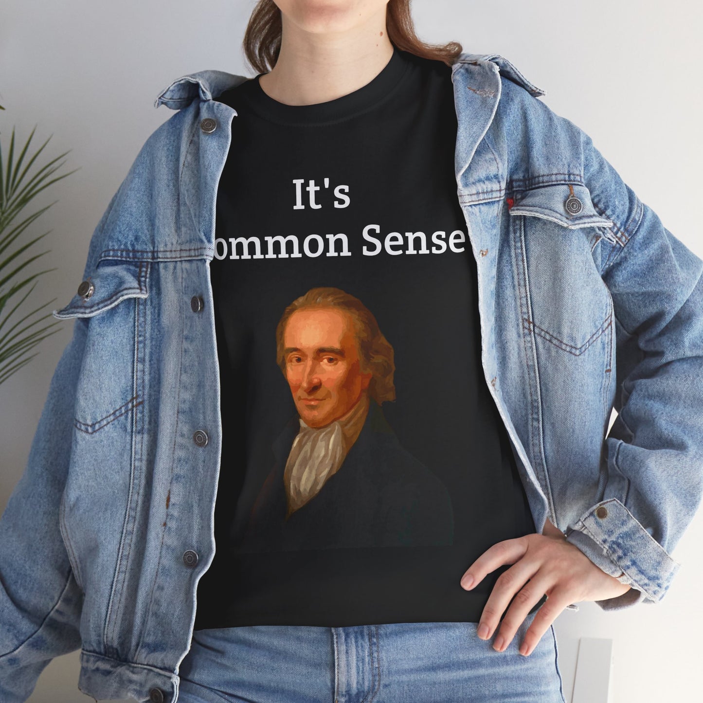 It's Common Sense Thomas Paine History Unisex Heavy Cotton T-Shirt