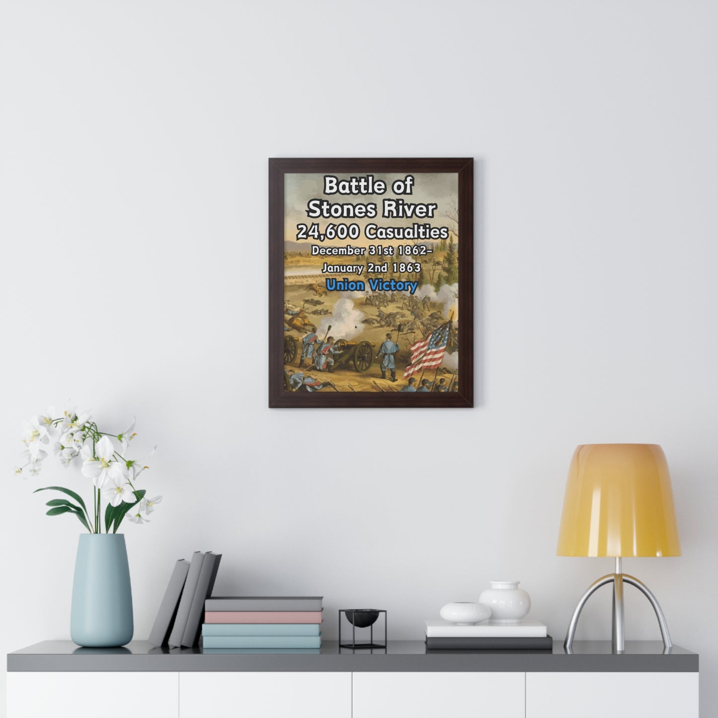 Historical Battle of Stones River Framed Poster