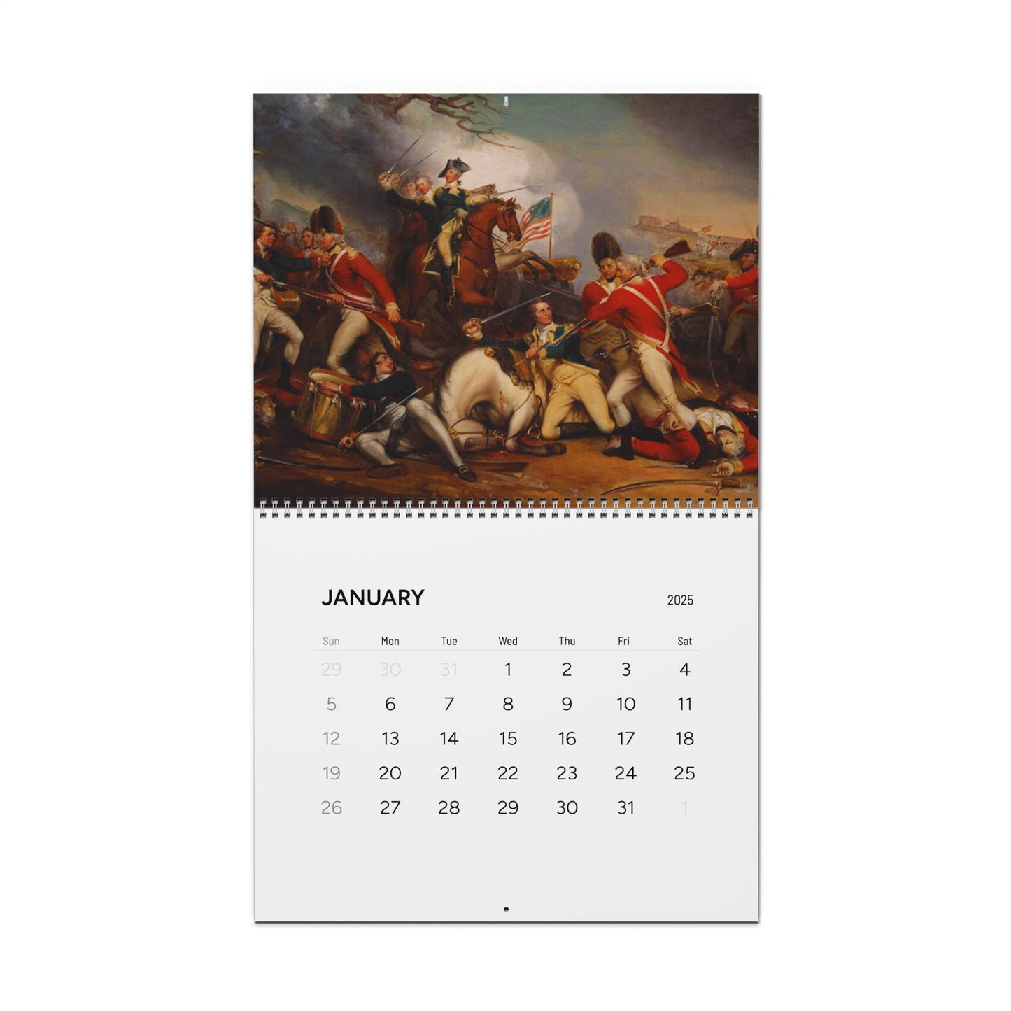 Revolutionary War 2025 Calendar