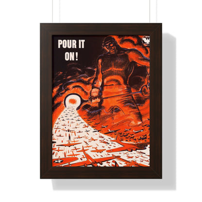 Pour it on Framed Poster