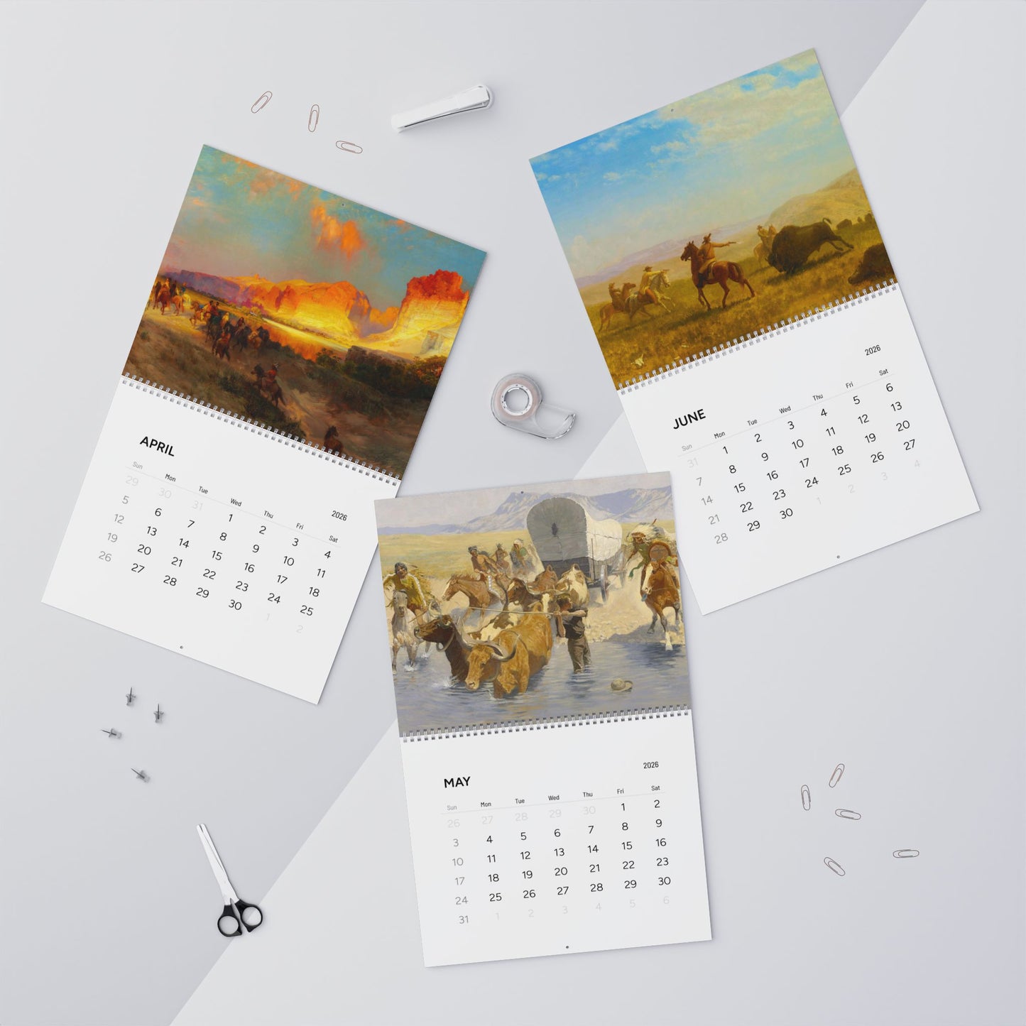 American Western Painting 2026 Calendar