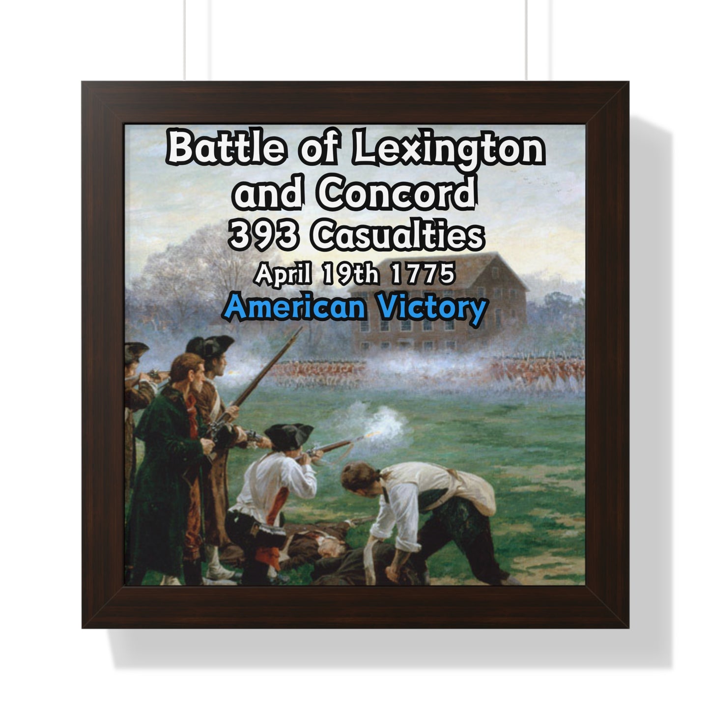 Battle of Lexington and Concord Framed Poster