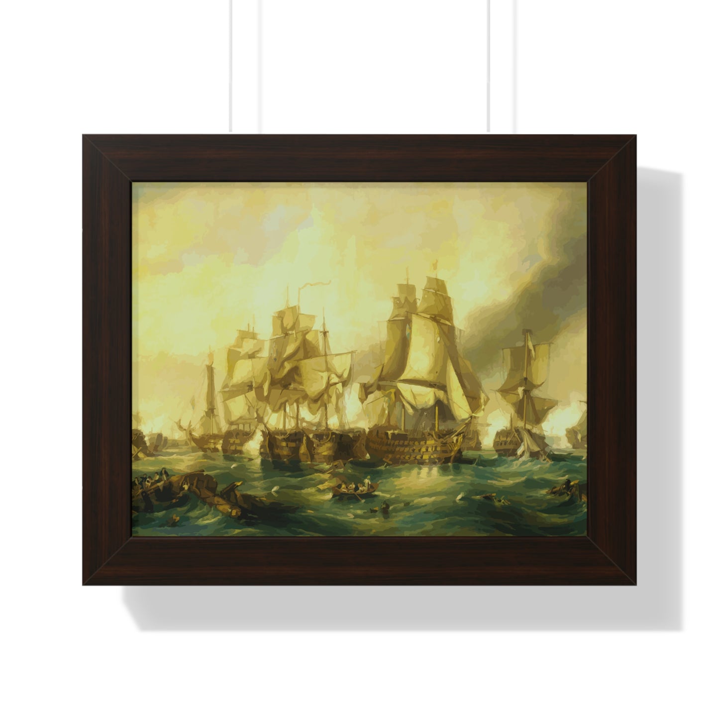 The Battle of Trafalgar Framed Painting Poster