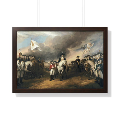 Surrender of Lord Cornwallis at Yorktown Framed Painting Poster