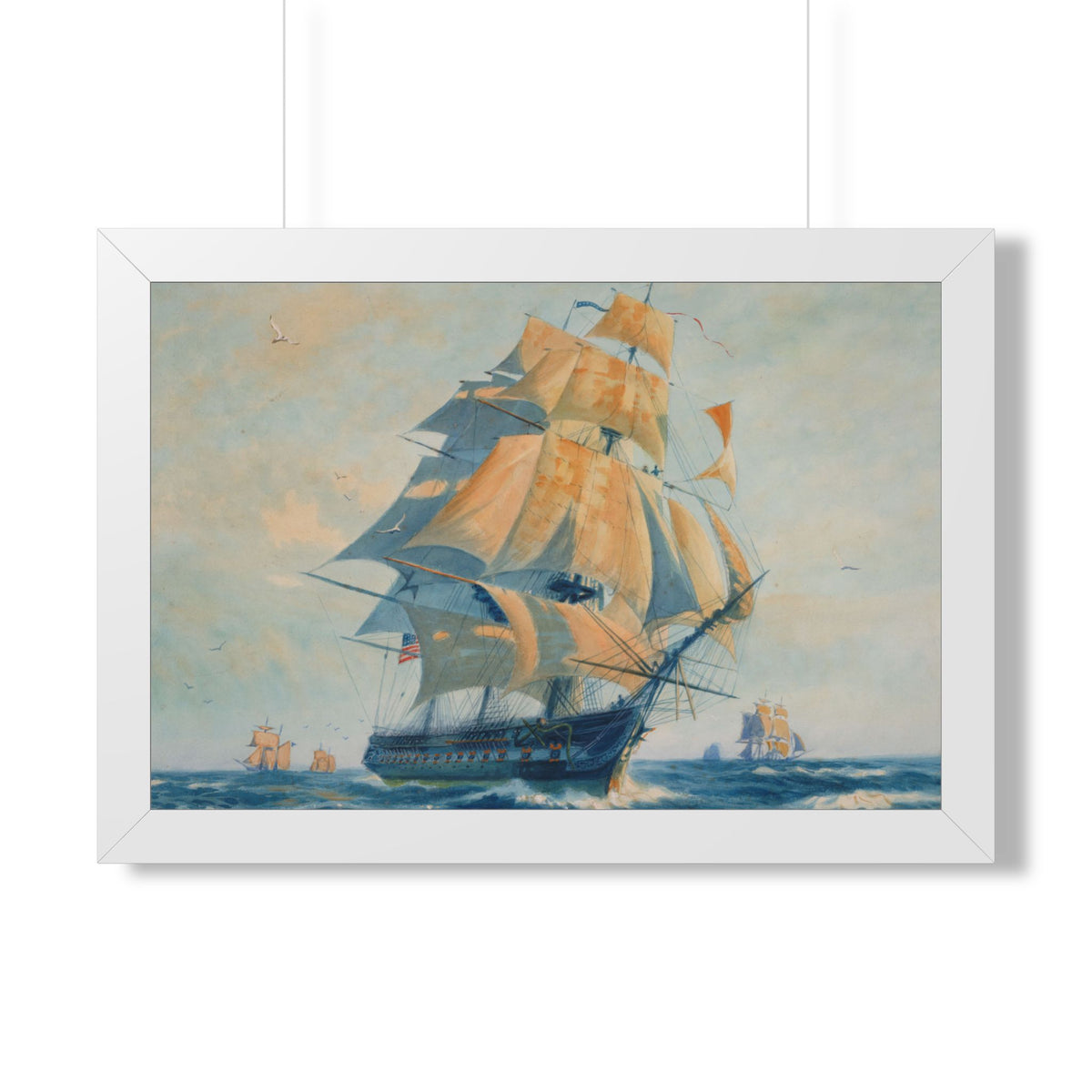 USS Constitution "Old Ironsides" Framed Print | Gordon Grant