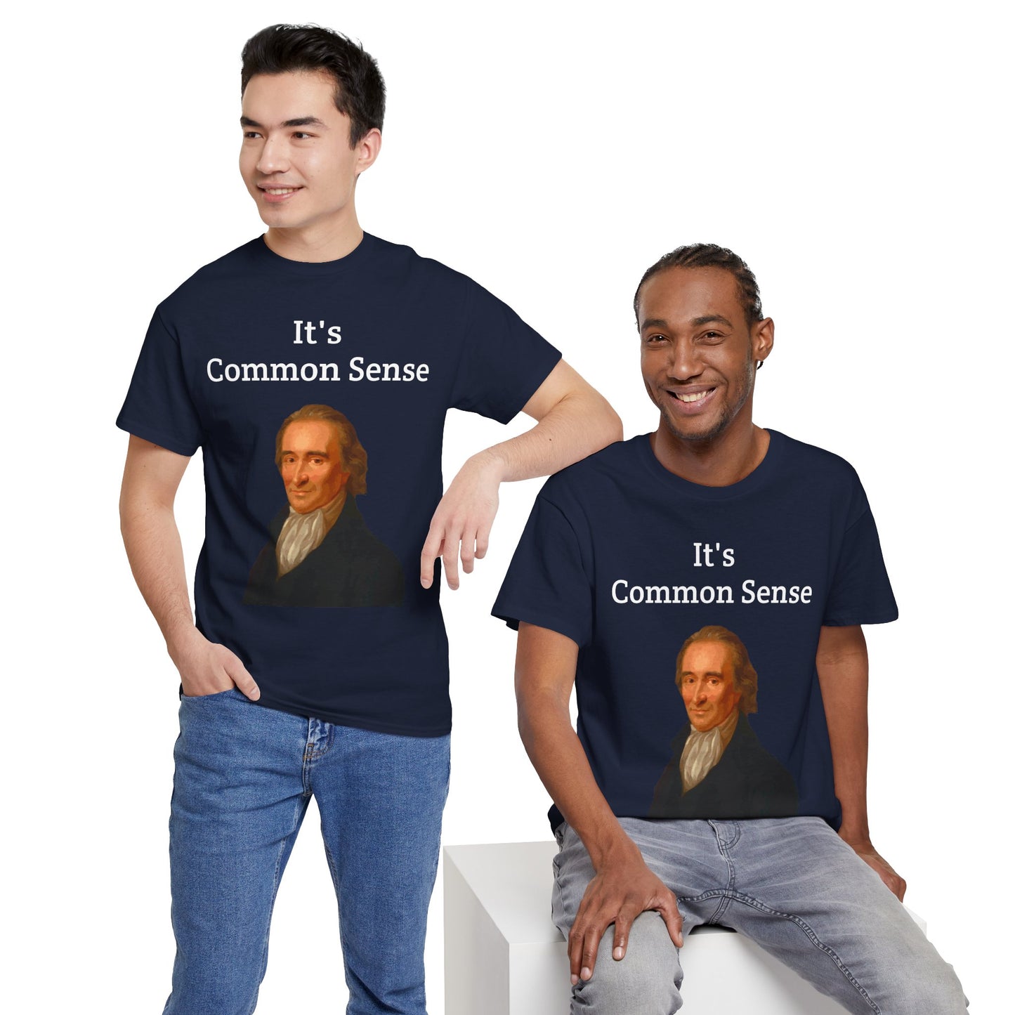 It's Common Sense Thomas Paine History Unisex Heavy Cotton T-Shirt