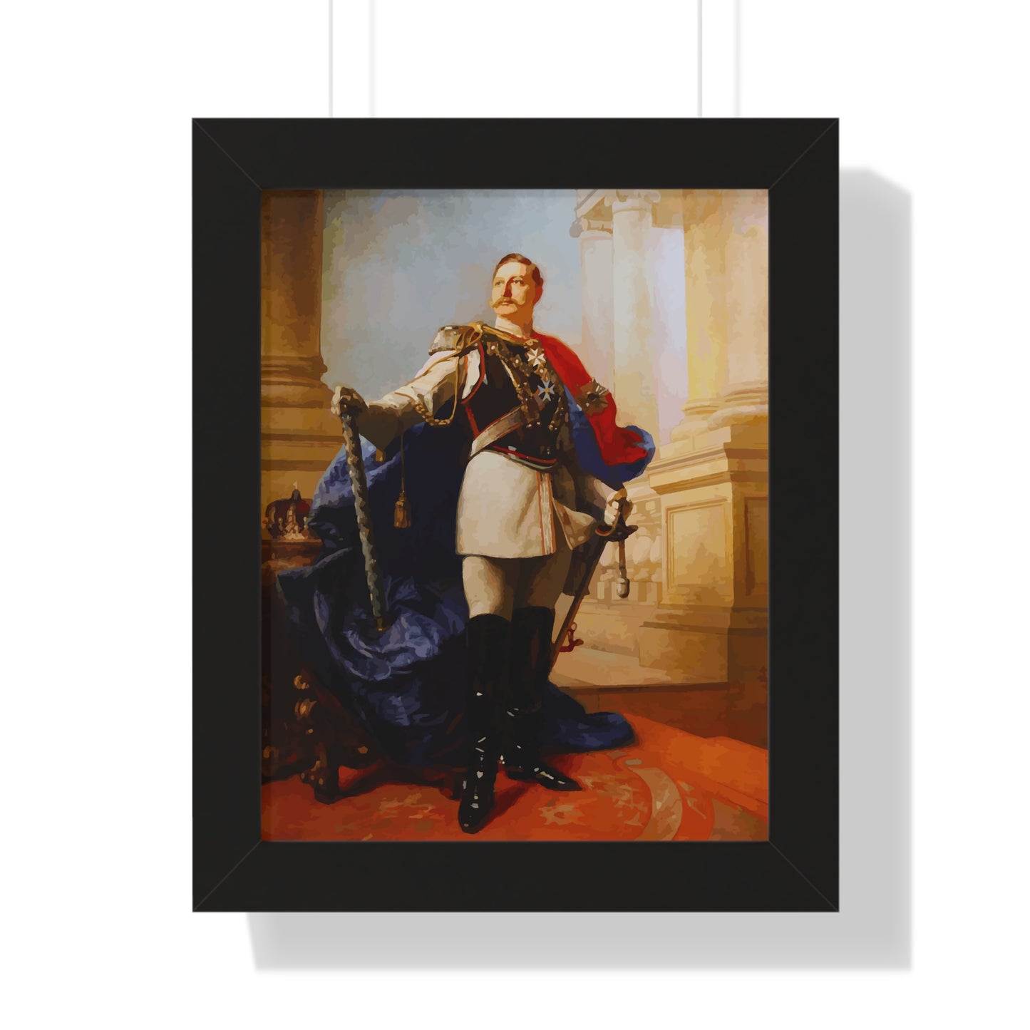 Kaiser Wilhelm II Framed Painting Poster