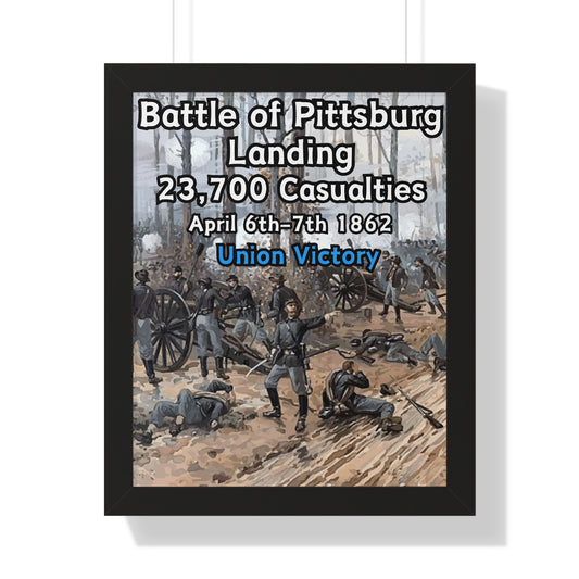 Historical Battle of Pittsburg Landing Framed Poster