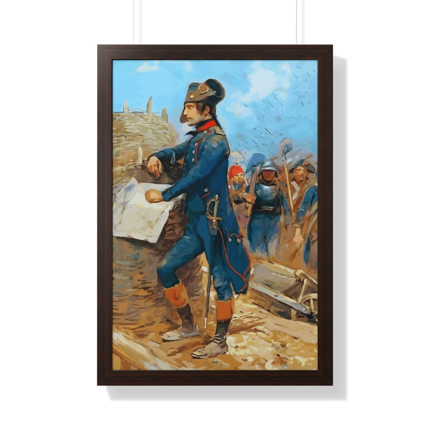 Napoleon Bonaparte at the Siege of Toulon Framed Painting Poster