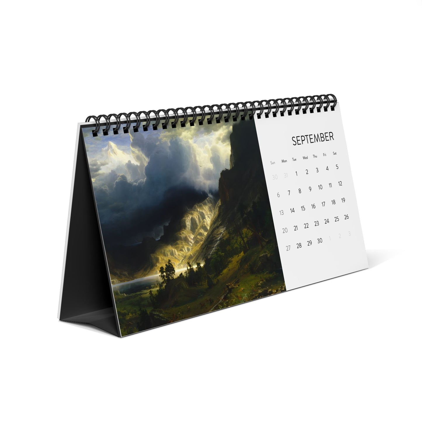 Albert Bierstadt 2026 Desktop Painting Calendar