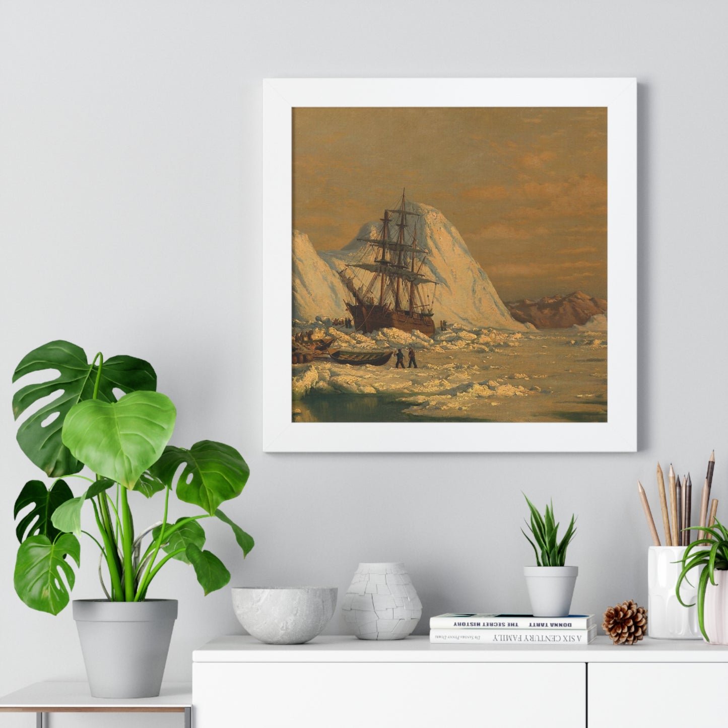 An Incident of Whaling Framed Painting Poster