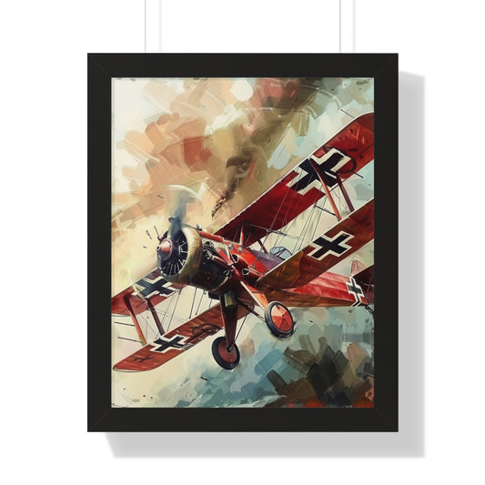 Red Baron Airplane Framed Poster